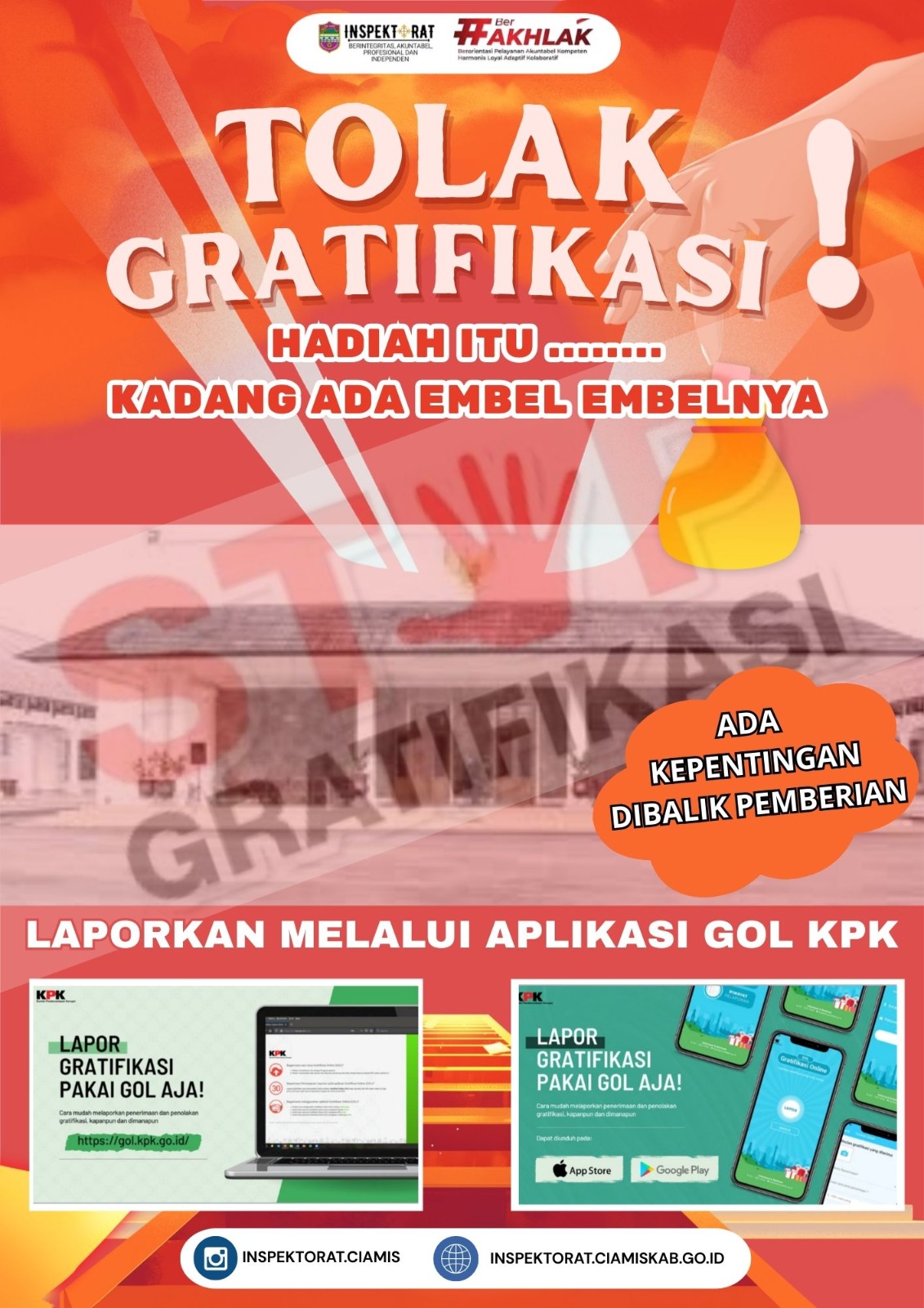 Tolak gratifikasi